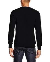 schwarzer Pullover mit einem Rundhalsausschnitt von Jack & Jones