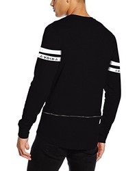 schwarzer Pullover mit einem Rundhalsausschnitt von Jack & Jones