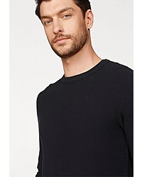 schwarzer Pullover mit einem Rundhalsausschnitt von Jack & Jones