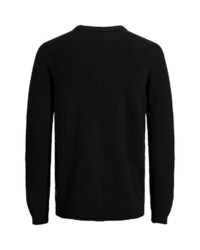 schwarzer Pullover mit einem Rundhalsausschnitt von Jack & Jones