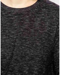 schwarzer Pullover mit einem Rundhalsausschnitt von Jack and Jones