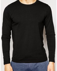 schwarzer Pullover mit einem Rundhalsausschnitt von Jack and Jones