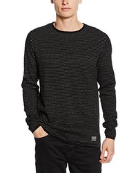 schwarzer Pullover mit einem Rundhalsausschnitt von Jack & Jones