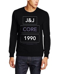 schwarzer Pullover mit einem Rundhalsausschnitt von Jack & Jones