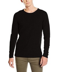 schwarzer Pullover mit einem Rundhalsausschnitt von Jack & Jones