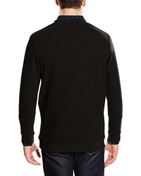 schwarzer Pullover mit einem Rundhalsausschnitt von JACK & JONES PREMIUM