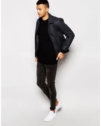 schwarzer Pullover mit einem Rundhalsausschnitt von Jack and Jones