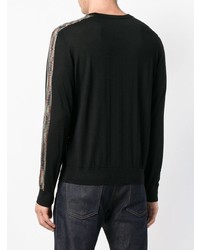 schwarzer Pullover mit einem Rundhalsausschnitt von Missoni