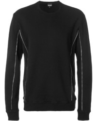 schwarzer Pullover mit einem Rundhalsausschnitt von Just Cavalli