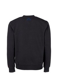 schwarzer Pullover mit einem Rundhalsausschnitt von Kappa