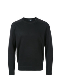 schwarzer Pullover mit einem Rundhalsausschnitt von Kent & Curwen