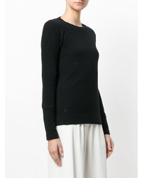 schwarzer Pullover mit einem Rundhalsausschnitt von Polo Ralph Lauren