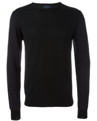 schwarzer Pullover mit einem Rundhalsausschnitt von Lanvin