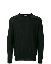 schwarzer Pullover mit einem Rundhalsausschnitt von Lanvin