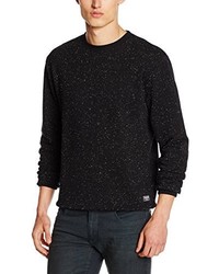 schwarzer Pullover mit einem Rundhalsausschnitt von Lindbergh