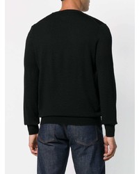 schwarzer Pullover mit einem Rundhalsausschnitt von Polo Ralph Lauren