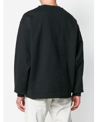 schwarzer Pullover mit einem Rundhalsausschnitt von Calvin Klein Jeans Est. 1978
