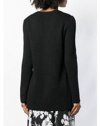 schwarzer Pullover mit einem Rundhalsausschnitt von RED Valentino