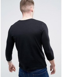 schwarzer Pullover mit einem Rundhalsausschnitt von Asos