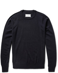 schwarzer Pullover mit einem Rundhalsausschnitt von Maison Margiela