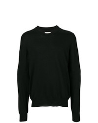 schwarzer Pullover mit einem Rundhalsausschnitt von Maison Margiela