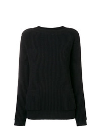 schwarzer Pullover mit einem Rundhalsausschnitt von Marc Jacobs