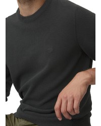 schwarzer Pullover mit einem Rundhalsausschnitt von Marc O'Polo