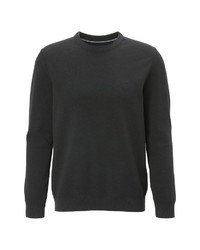 schwarzer Pullover mit einem Rundhalsausschnitt von Marc O'Polo