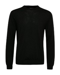 schwarzer Pullover mit einem Rundhalsausschnitt von Matinique