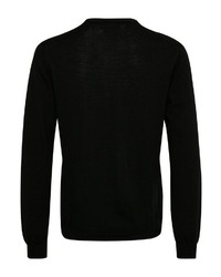 schwarzer Pullover mit einem Rundhalsausschnitt von Matinique