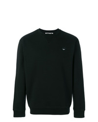 schwarzer Pullover mit einem Rundhalsausschnitt von McQ Alexander McQueen