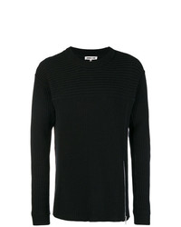 schwarzer Pullover mit einem Rundhalsausschnitt von McQ Alexander McQueen