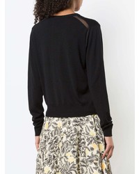 schwarzer Pullover mit einem Rundhalsausschnitt von Proenza Schouler