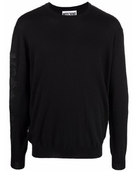 schwarzer Pullover mit einem Rundhalsausschnitt von Moschino