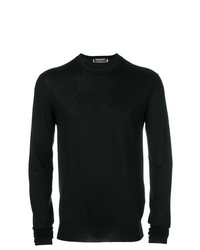 schwarzer Pullover mit einem Rundhalsausschnitt von Neil Barrett