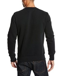 schwarzer Pullover mit einem Rundhalsausschnitt von New Era