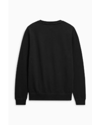 schwarzer Pullover mit einem Rundhalsausschnitt von next
