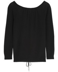 schwarzer Pullover mit einem Rundhalsausschnitt von Nina Ricci