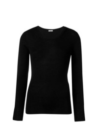 schwarzer Pullover mit einem Rundhalsausschnitt von P.A.R.O.S.H.