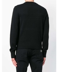 schwarzer Pullover mit einem Rundhalsausschnitt von Dolce & Gabbana