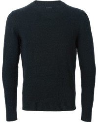 schwarzer Pullover mit einem Rundhalsausschnitt von Paul Smith