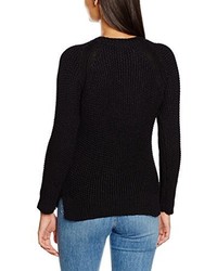 schwarzer Pullover mit einem Rundhalsausschnitt von Pepe Jeans