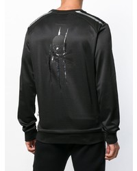 schwarzer Pullover mit einem Rundhalsausschnitt von Philipp Plein