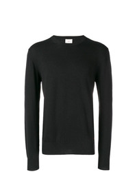 schwarzer Pullover mit einem Rundhalsausschnitt von Peuterey