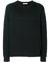 schwarzer Pullover mit einem Rundhalsausschnitt von Pierre Balmain