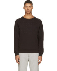 schwarzer Pullover mit einem Rundhalsausschnitt von Pierre Balmain