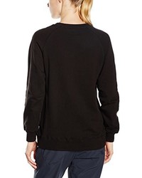 schwarzer Pullover mit einem Rundhalsausschnitt von Poler Stuff