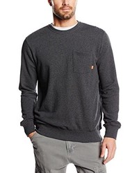 schwarzer Pullover mit einem Rundhalsausschnitt von Poler Stuff