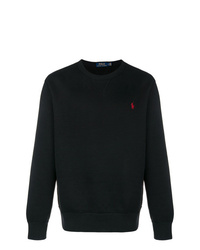 schwarzer Pullover mit einem Rundhalsausschnitt von Polo Ralph Lauren