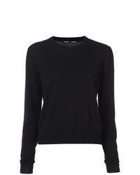 schwarzer Pullover mit einem Rundhalsausschnitt von Proenza Schouler